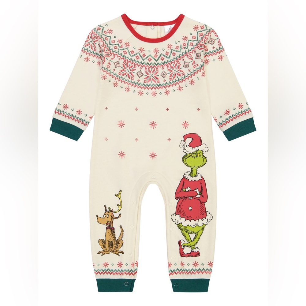 The Grinch Christmas Baby Long Sleeve Coverall 12 Months